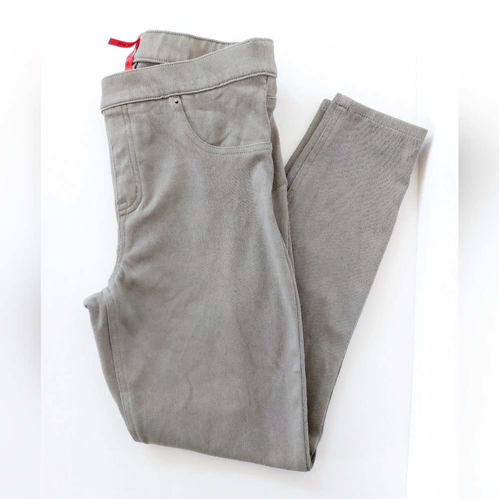 Light Gray Denim Ready to Wow Spanx Ankle Legging size‎ Large #SH0115